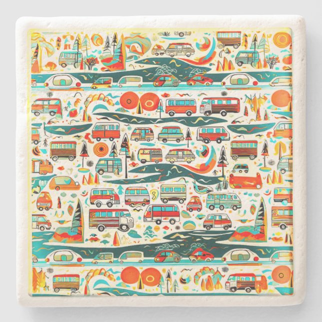 Dessous-de-verre En Pierre Voyages RV (Devant)