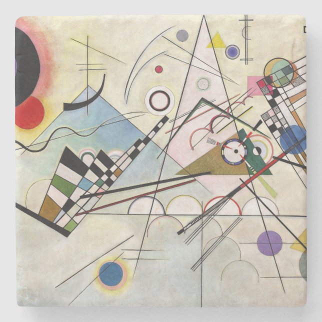 Dessous-de-verre En Pierre WASSILY KANDINSKY - Composition VIII 1923 (Devant)
