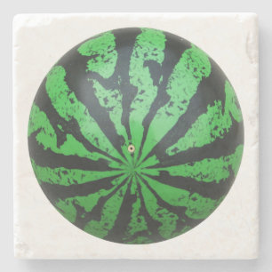 Dessous-de-verre En Pierre Watermelon Football / Soccer Ball