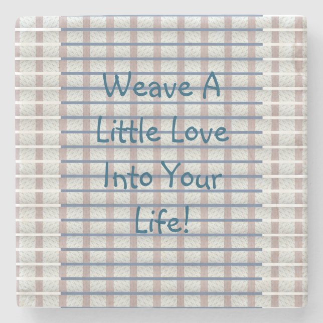 Dessous-de-verre En Pierre Weave Love   (Devant)