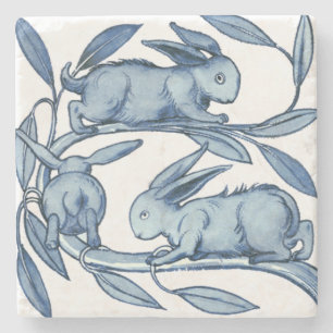 Dessous-de-verre En Pierre William De Morgan Rabbits