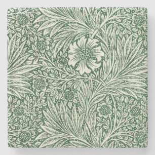 Dessous-de-verre En Pierre william morris marigold fleurs vertes