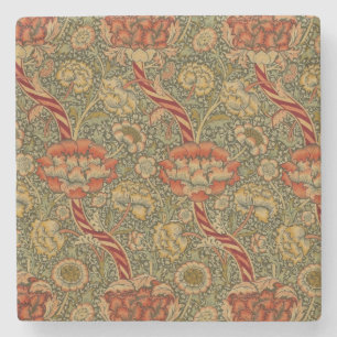 Dessous-de-verre En Pierre William Morris Wandle Anglais Floral Damask Design