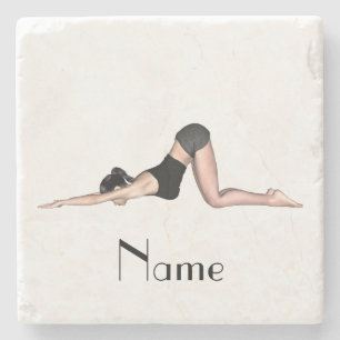 Dessous-de-verre En Pierre Yoga Poses Thunder_Cove