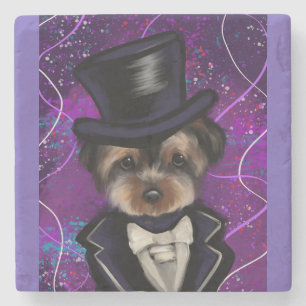 DESSOUS-DE-VERRE EN PIERRE YORKIE          