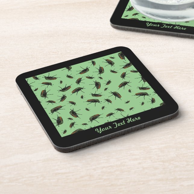 Dessous de verre en plastique Beetle Bug - Option  (Côté gauche)