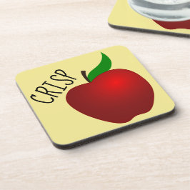 Dessous de verre en plastique Crisp Apple avec ret