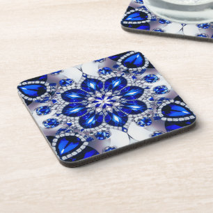 Dessous de verre en plastique dur aux couleurs Ble