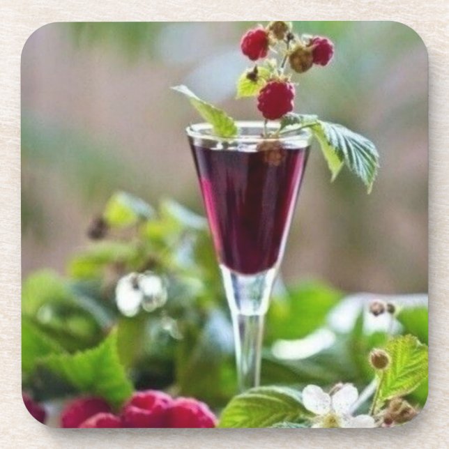 Dessous de verre en plastique dur avec dossier en  (Devant)