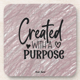 Dessous de verre en plastique dur avec dossier en 