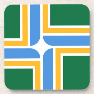 Dessous de verre en plastique dur avec drapeau de 