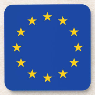 Dessous de verre en plastique dur avec drapeau de 