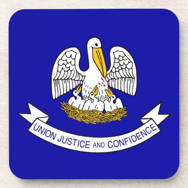 Dessous de verre en plastique dur avec drapeau de  (Devant)