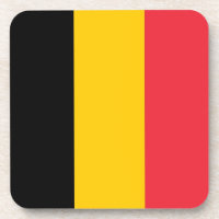 Dessous de verre en plastique dur avec drapeau de 