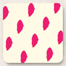 Dessous de verre en plastique dur botanique fin es