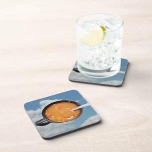 Dessous de verre en plastique dur de soupe chili