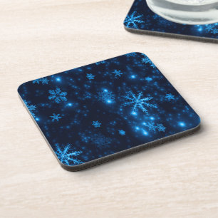 Dessous de verre en plastique dur en bleu profond 