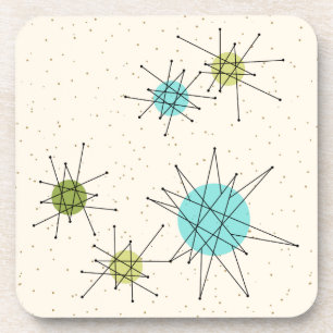 Dessous de verre en plastique durs atomiques