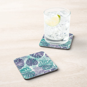 Dessous de verre en plastique Palmes tropicales