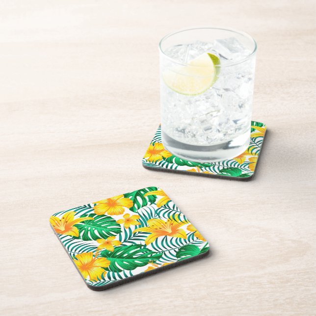 Dessous de verre en plastique Palmes tropicales Im (Côté Droit)