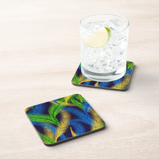 Dessous de verre en plastique Palmes tropicales Im (Côté Droit)