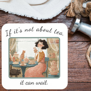 Dessous de verre en plastique rigide de style rétr