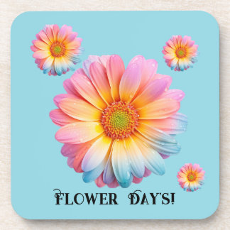 Dessous de verre en plastique rigide (Flower Day's