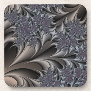 dessous de verre en soie chocolat