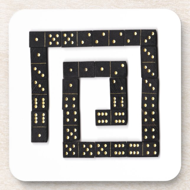 Dessous de verre en spirale de domino (Devant)