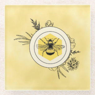 Dessous-de-verre En Verre Abeille