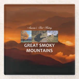 Dessous-de-verre En Verre ABH Great Smoky Mountains