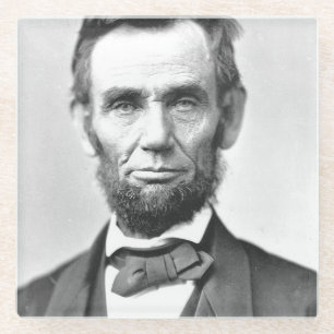 Dessous-de-verre En Verre Abraham Lincoln