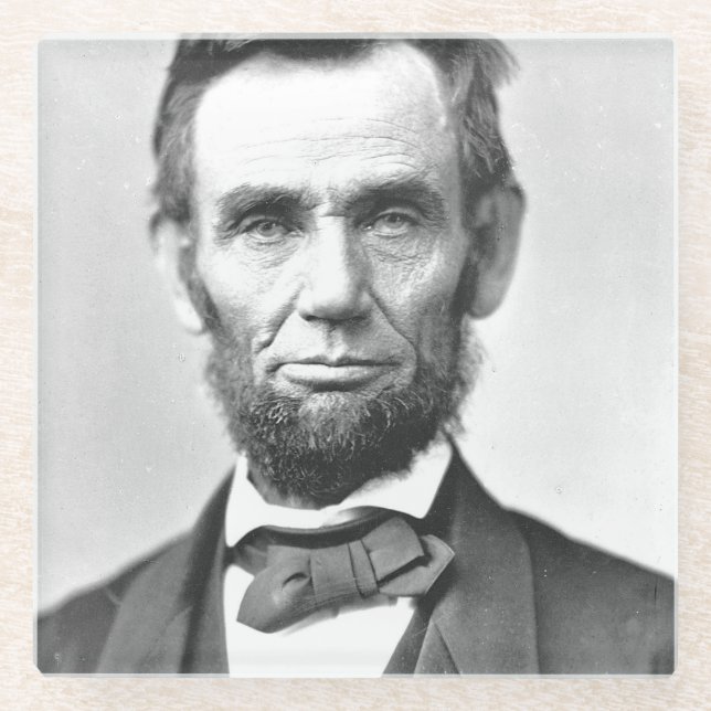 Dessous-de-verre En Verre Abraham Lincoln (Devant)