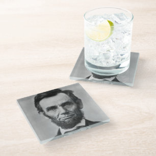 Dessous-de-verre En Verre Abraham Lincoln