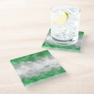 Dessous-de-verre En Verre Abstract Grayromantic Pride Flag