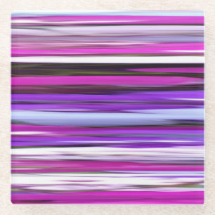 Dessous-de-verre En Verre Abstrait #2 : Flou pourpre