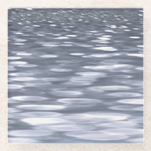 Dessous-de-verre En Verre Abstrait #3 : Chimeur de gunmetal