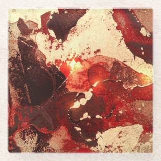 Dessous-de-verre En Verre Abstrait arrière - plan en marbre.