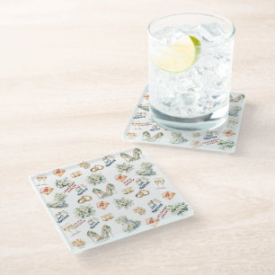 Dessous-de-verre En Verre Accessoires Nuptiaux Trenby Pour Mariage