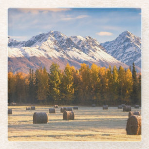 Dessous-de-verre En Verre Agriculture de l'Alaska