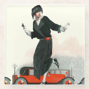 Dessous-de-verre En Verre Aileron et roadster