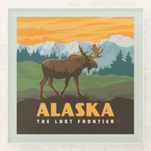 Dessous-de-verre En Verre Alaska   Oie frontière