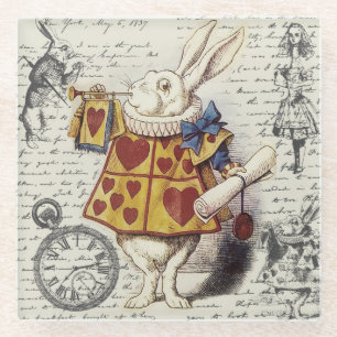 Dessous-de-verre En Verre Alice au pays des merveilles