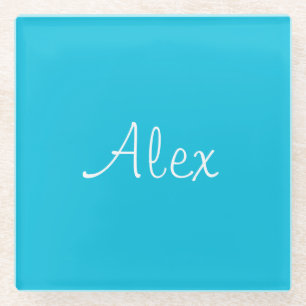 Dessous-de-verre En Verre Allant Aqua