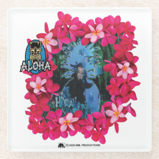 DESSOUS-DE-VERRE EN VERRE ALOHA 3 10