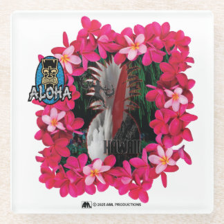 DESSOUS-DE-VERRE EN VERRE ALOHA 3 12