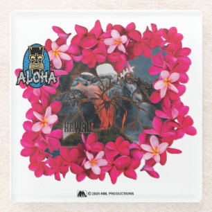 DESSOUS-DE-VERRE EN VERRE ALOHA 3 15