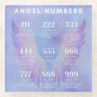 Dessous-de-verre En Verre Angel Numéro Signification Collection
