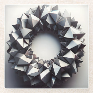 Dessous-de-verre En Verre anneau pyramides