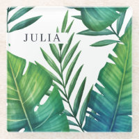 Aquarelle Feuille Tropicale personnalisée